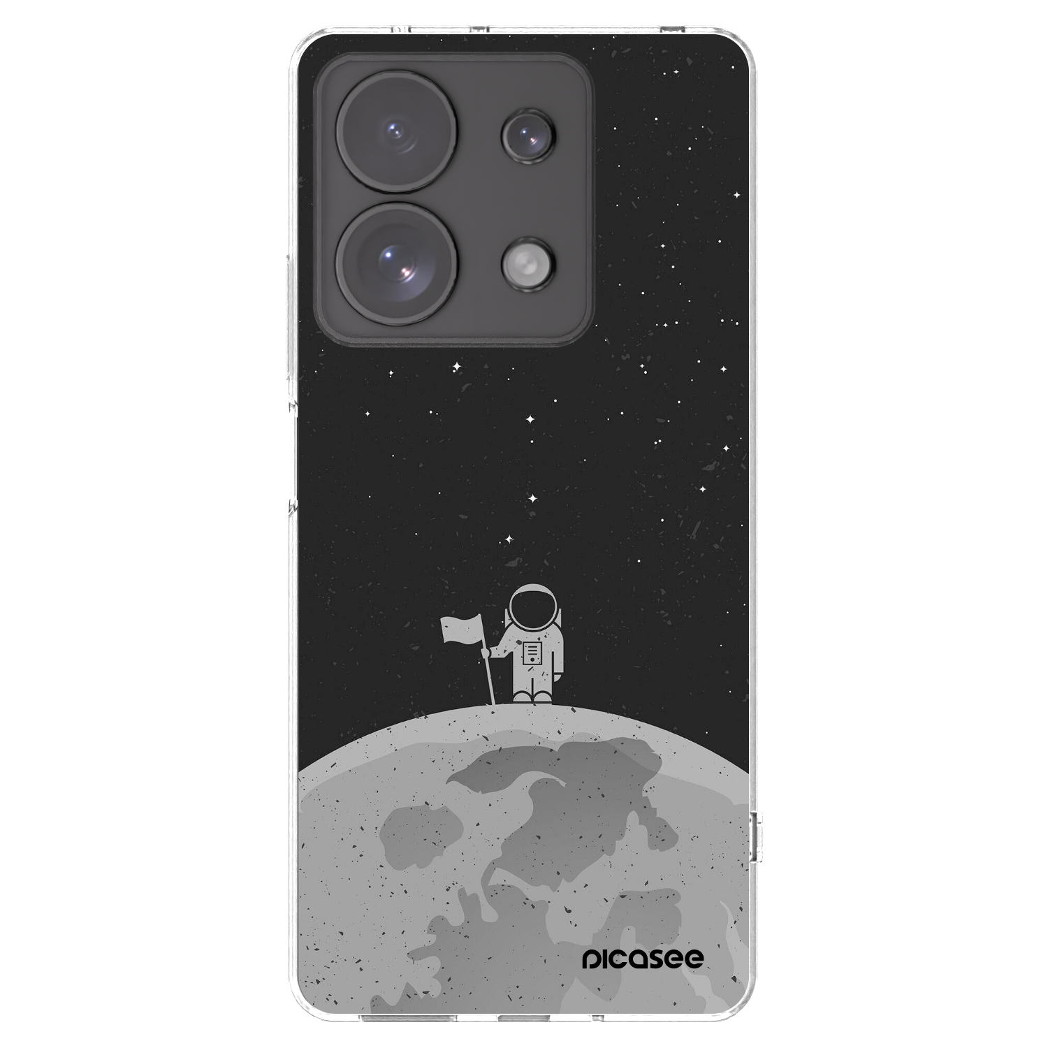 Picasee Xiaomi Redmi Note 13 Pro 4G Hülle - Transparentes Silikon - Astronaut