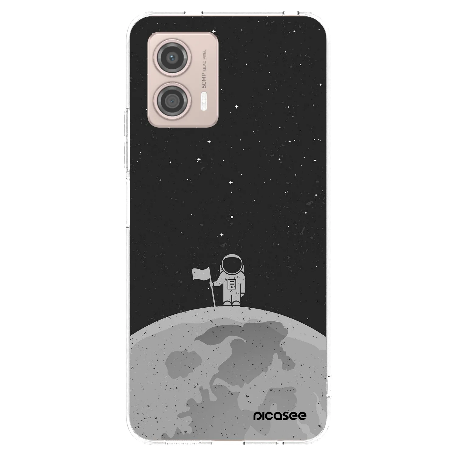 Picasee Motorola Moto G53 5G Hülle - Transparentes Silikon - Astronaut