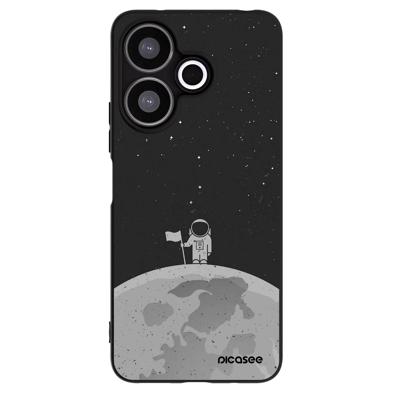Picasee Xiaomi Redmi 13 4G Hülle - Schwarzes Silikon - Astronaut