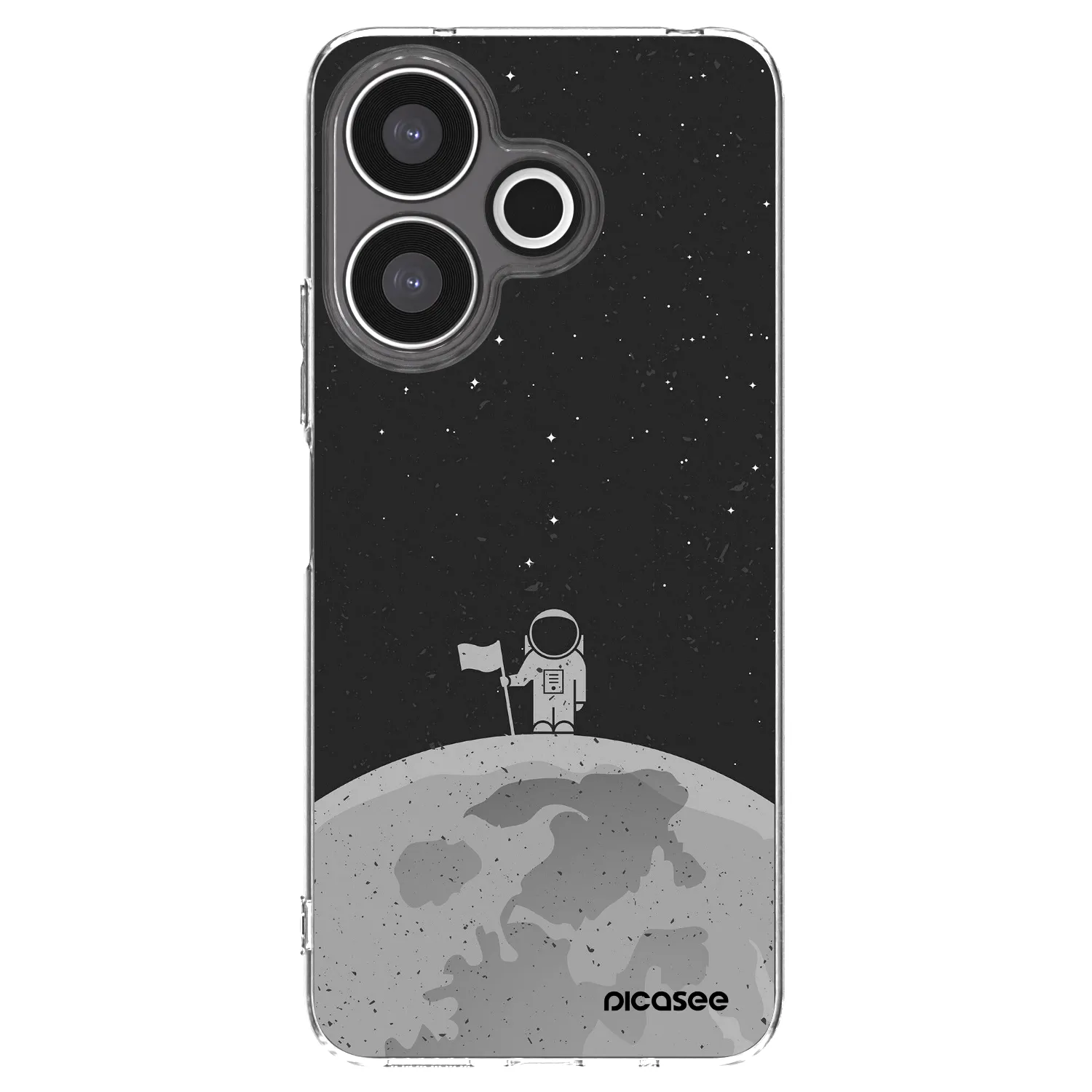 Picasee Xiaomi Redmi 13 4G Hülle - Transparentes Silikon - Astronaut