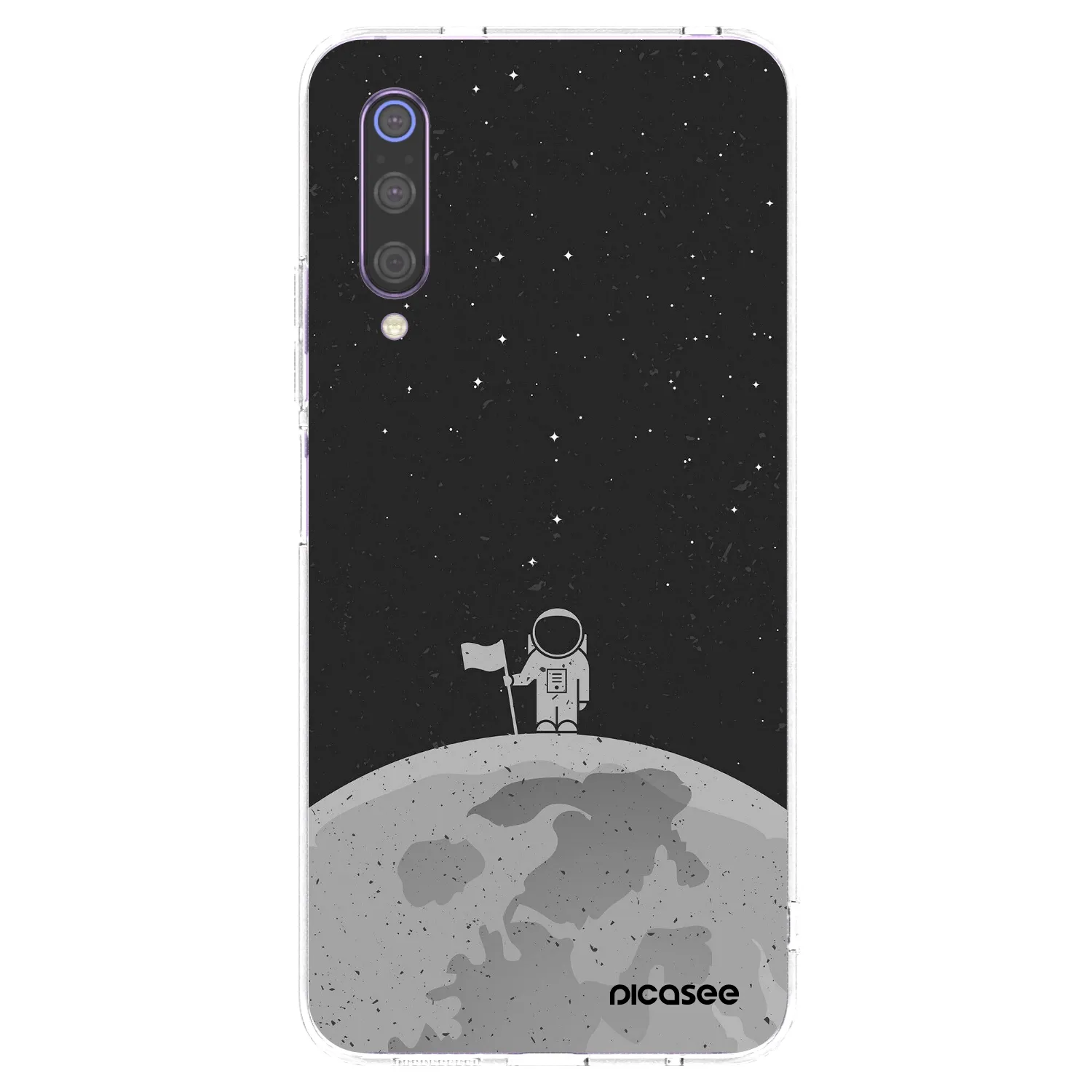 Picasee Xiaomi Mi 9 Hülle - Transparentes Silikon - Astronaut
