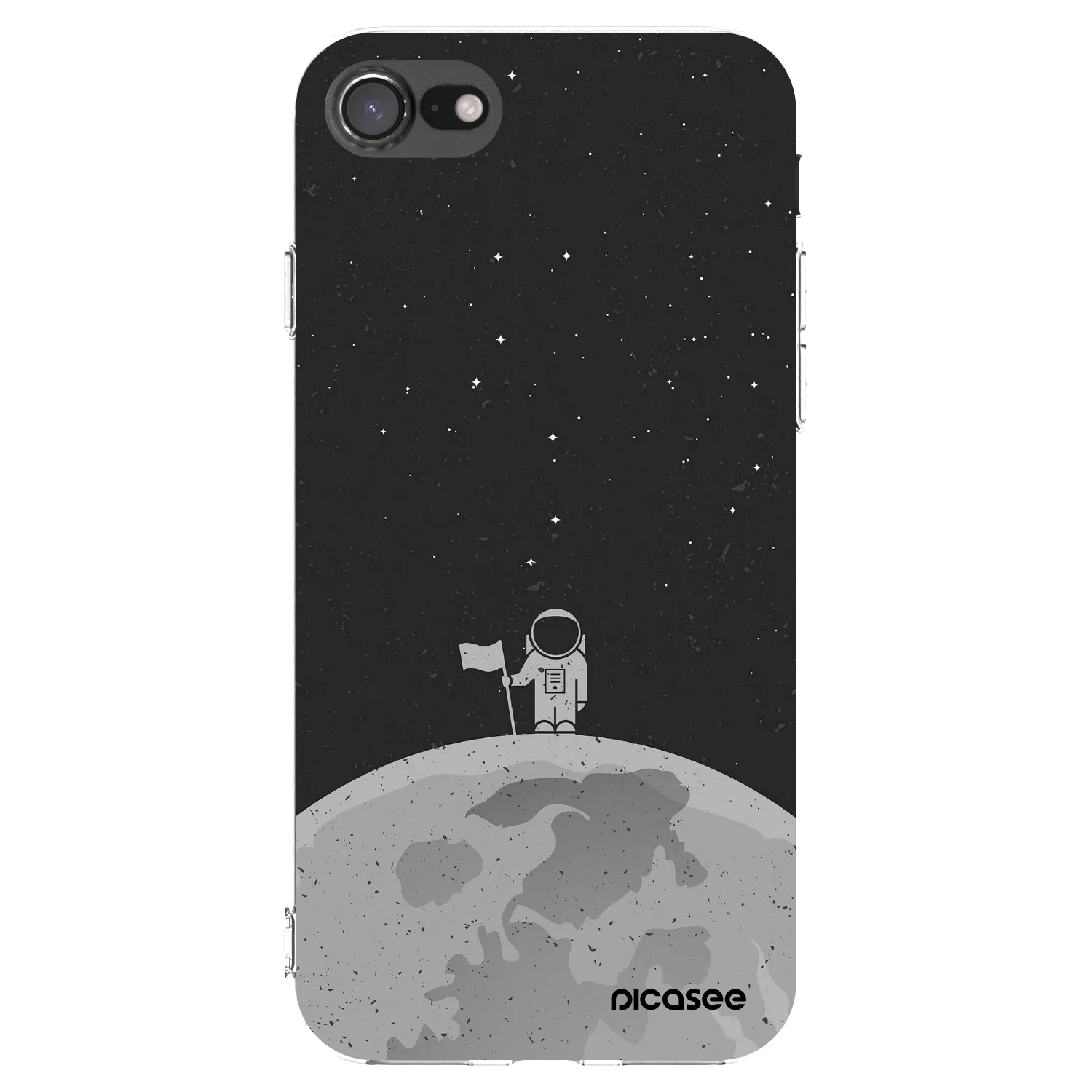 Picasee Apple iPhone 7 Hülle - Transparentes Silikon - Astronaut