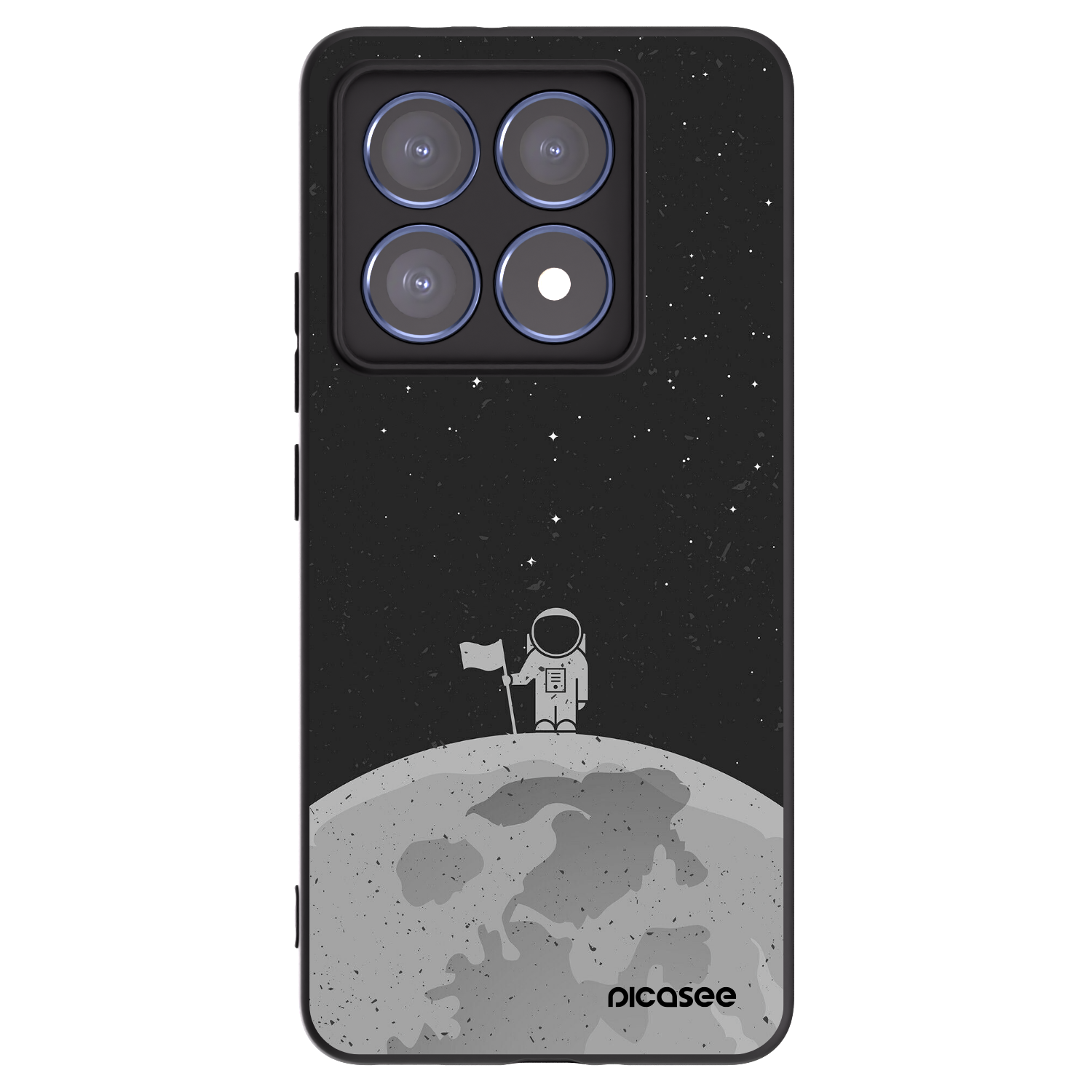 Picasee Xiaomi 14T Pro Hülle - Schwarzes Silikon - Astronaut