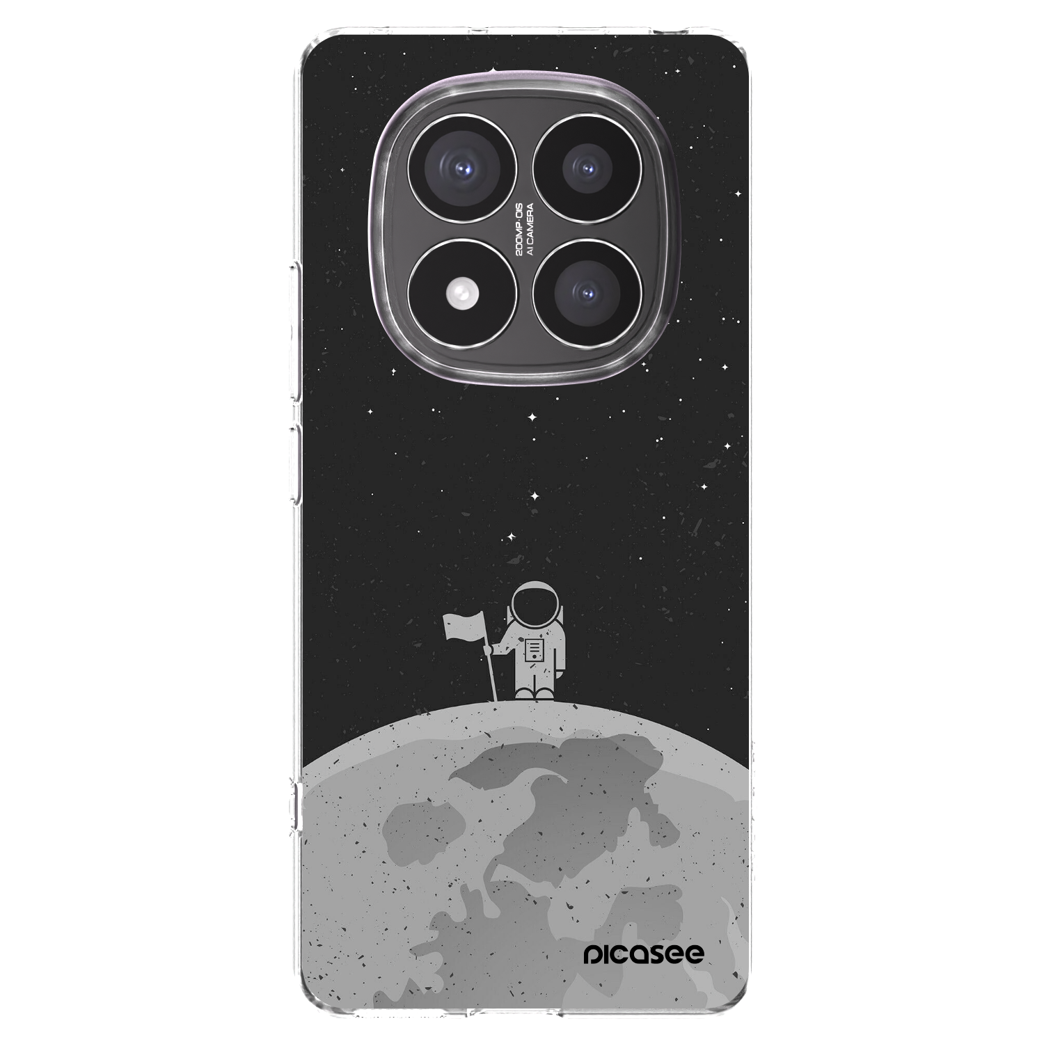 Picasee Xiaomi Redmi Note 14 Pro+ 5G Hülle - Transparentes Silikon - Astronaut