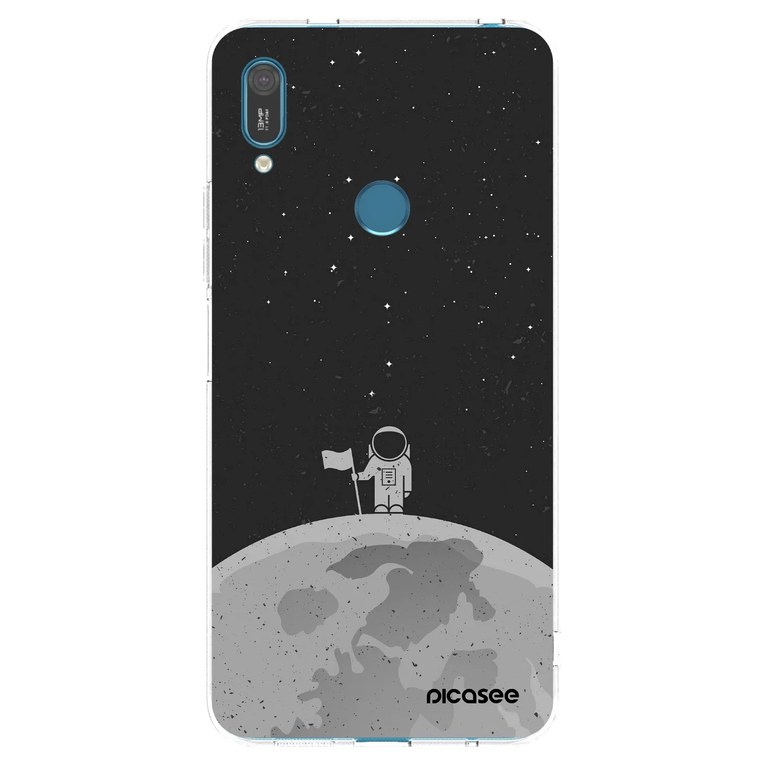 Picasee Huawei Y7 2019 Hülle - Transparentes Silikon - Astronaut