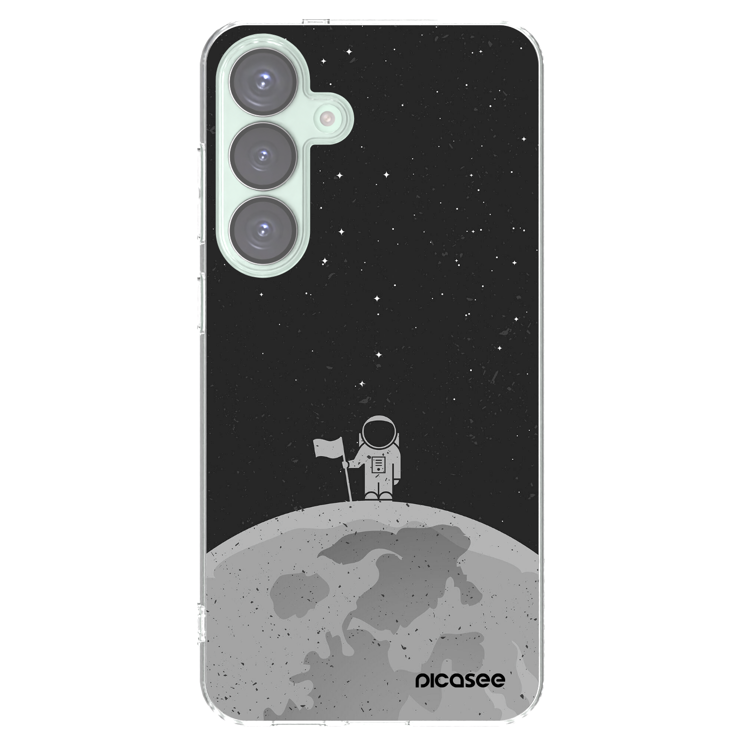 Picasee Samsung Galaxy S25+ 5G Hülle - Transparentes Silikon - Astronaut