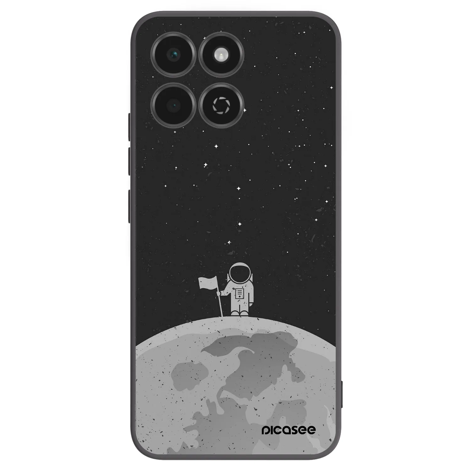 Picasee Honor 200 Smart 5G Hülle - Schwarzes Silikon - Astronaut