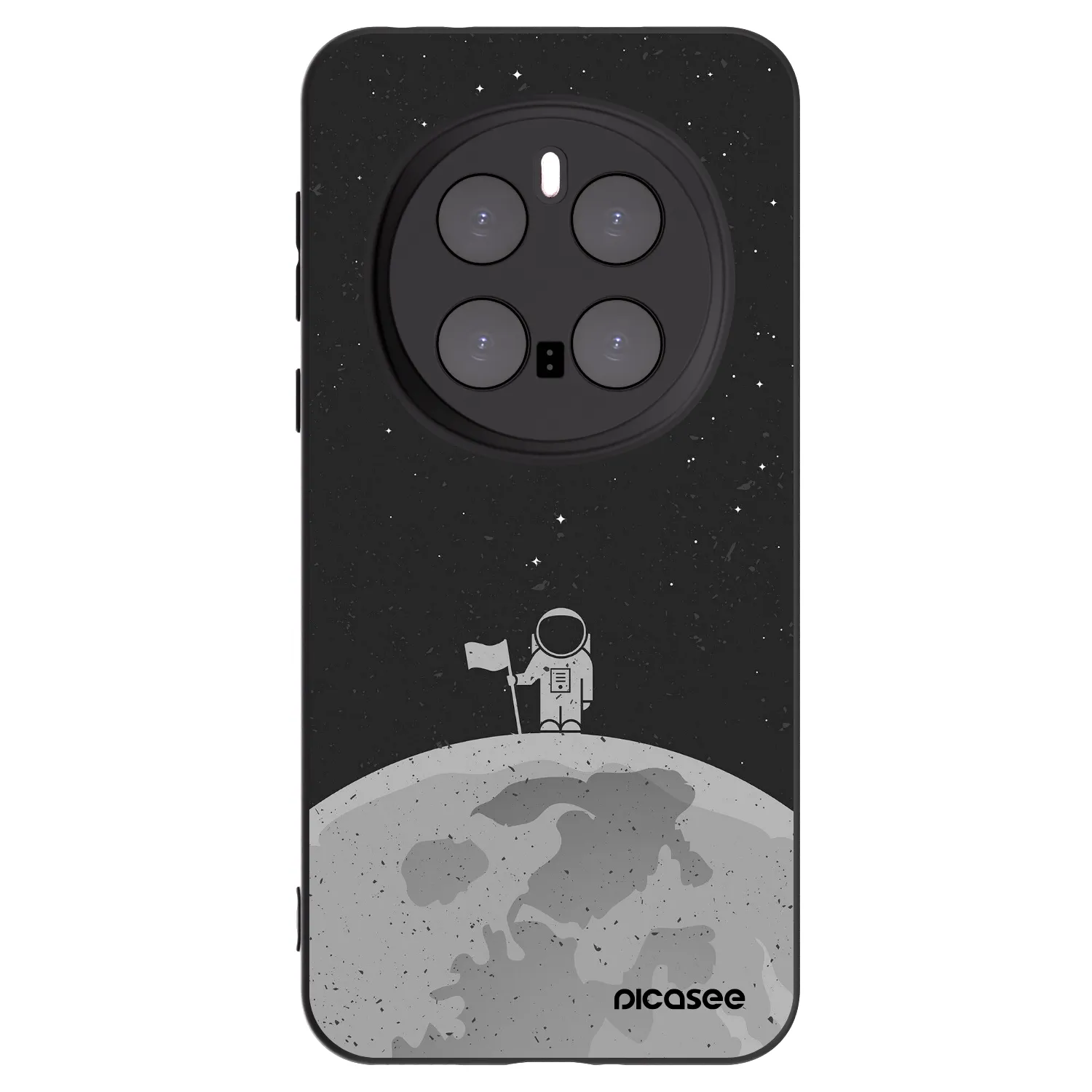 Picasee Honor Magic7 Pro 5G Hülle - Schwarzes Silikon - Astronaut