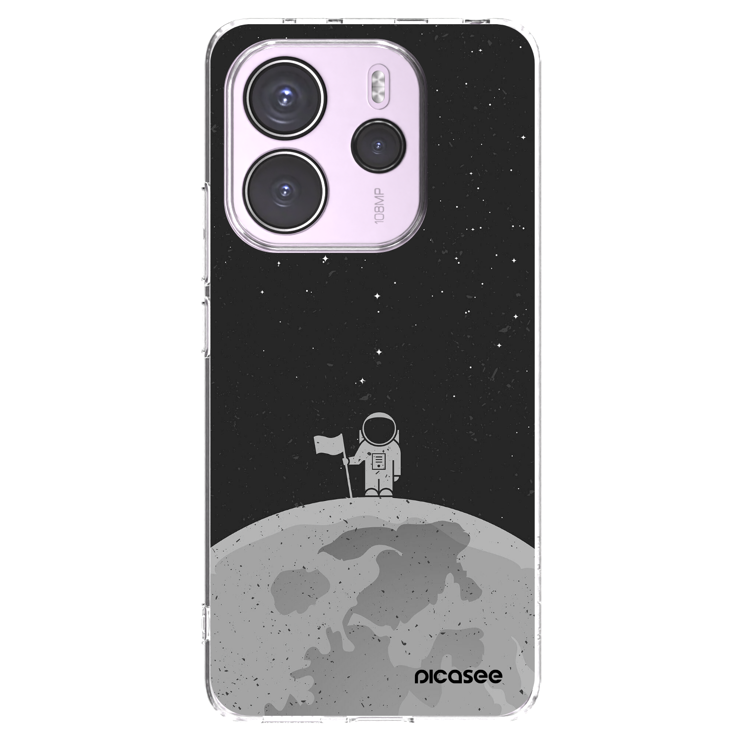 Picasee Xiaomi Redmi Note 14 4G Hülle - Transparentes Silikon - Astronaut
