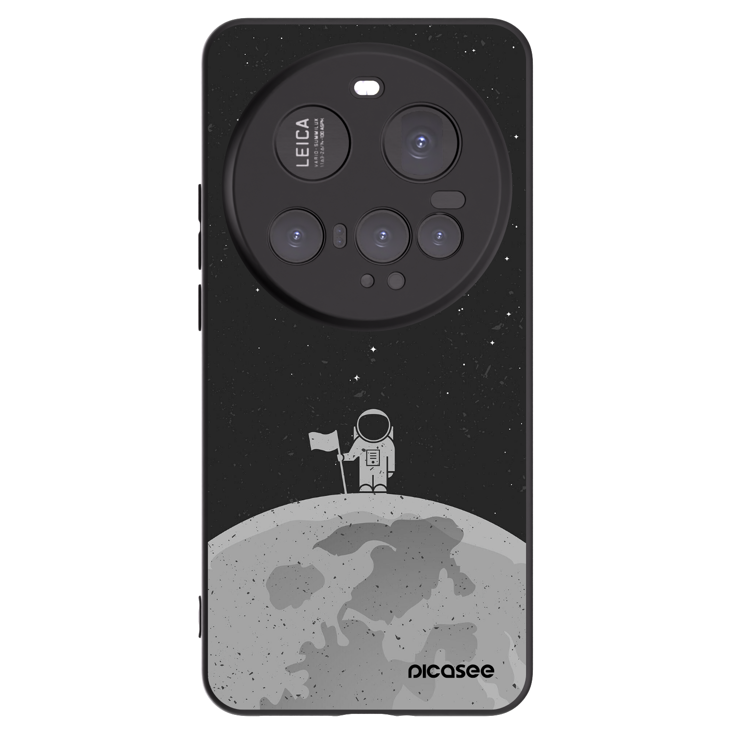 Picasee Xiaomi 15 Ultra Hülle - Schwarzes Silikon - Astronaut