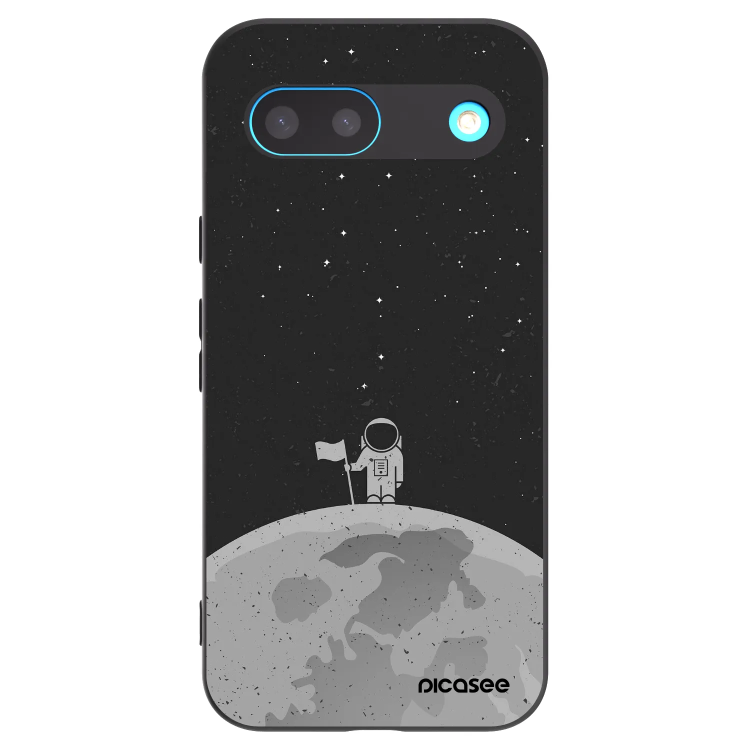 Picasee Google Pixel 8 Hülle - Schwarzes Silikon - Astronaut