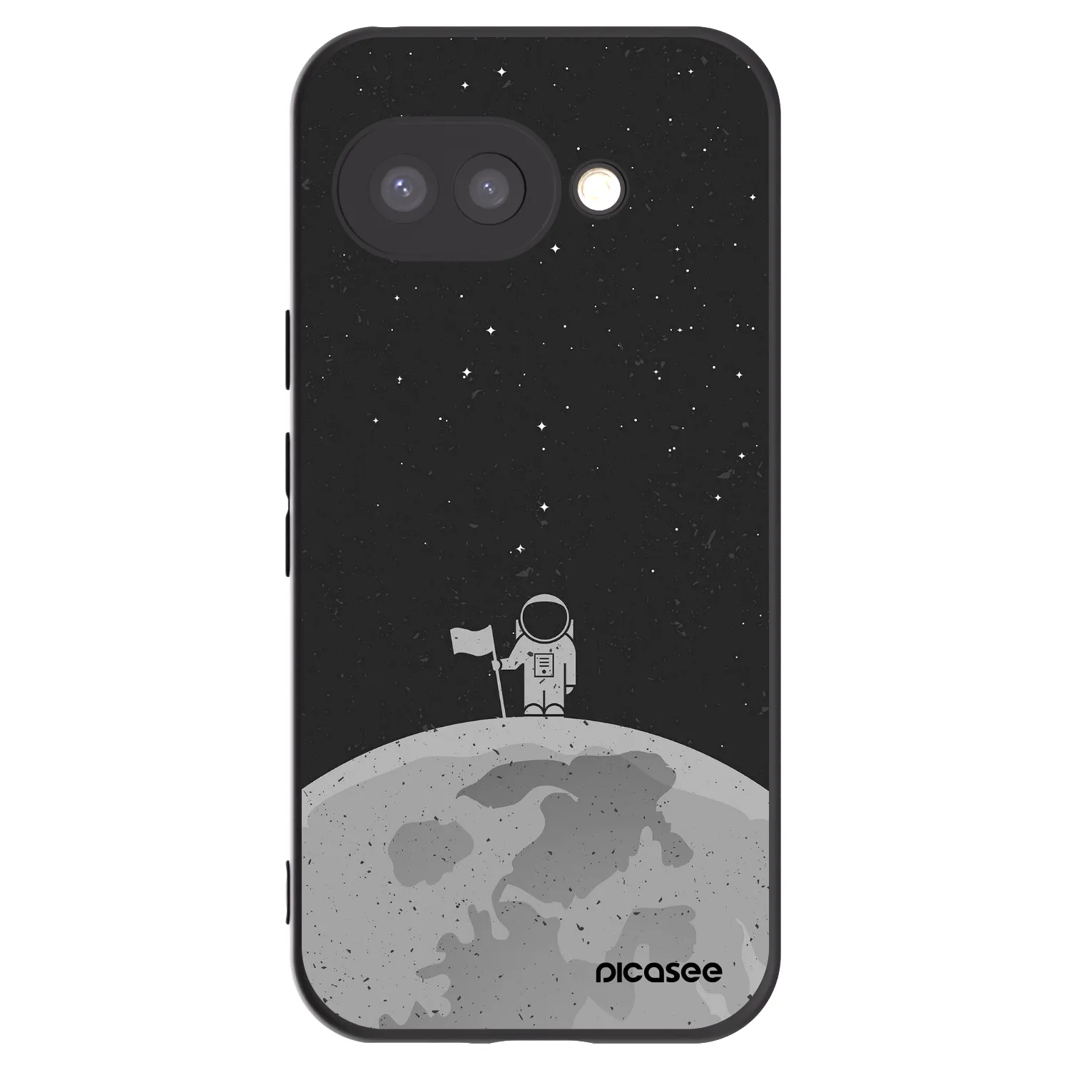 Picasee Google Pixel 9a Hülle - Schwarzes Silikon - Astronaut