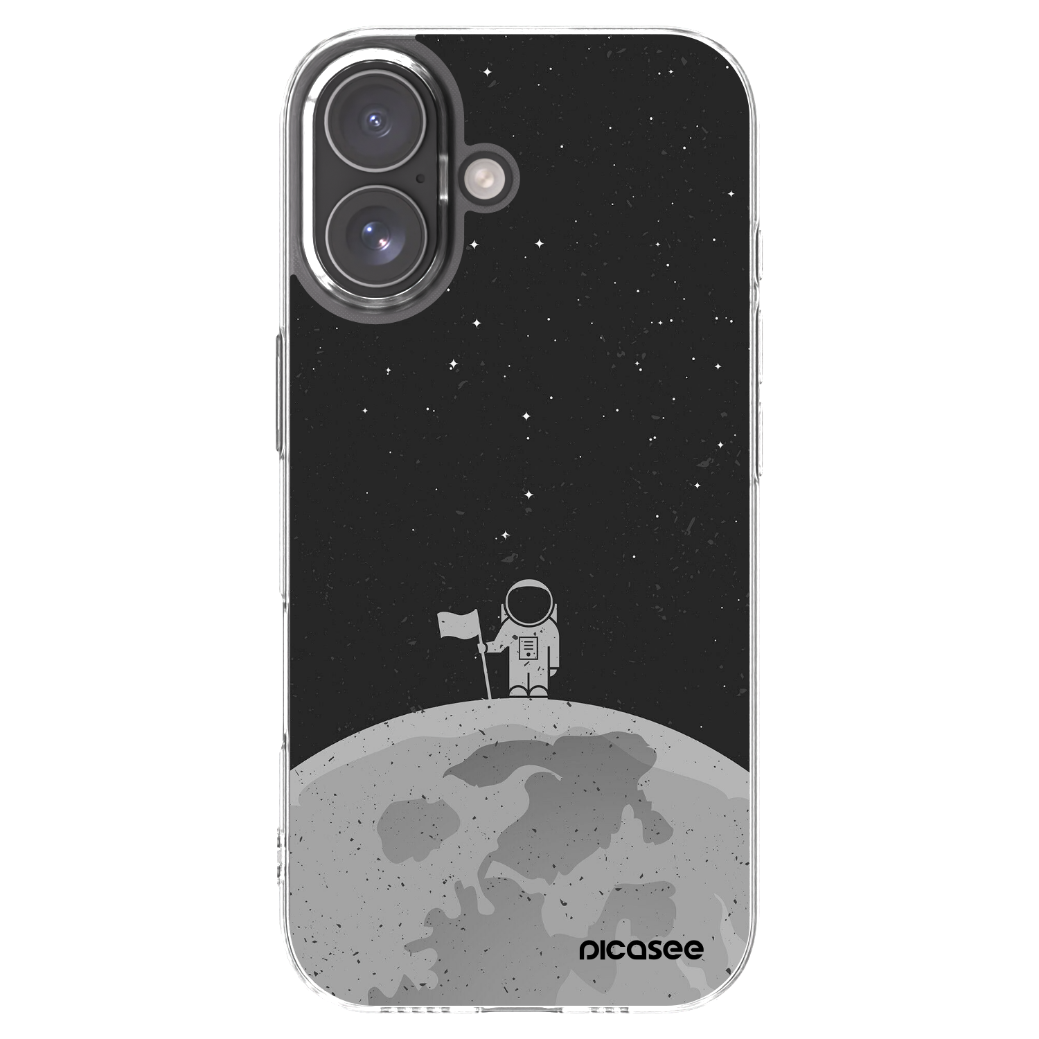 Picasee Apple iPhone 17 Hülle - Transparentes Silikon - Astronaut