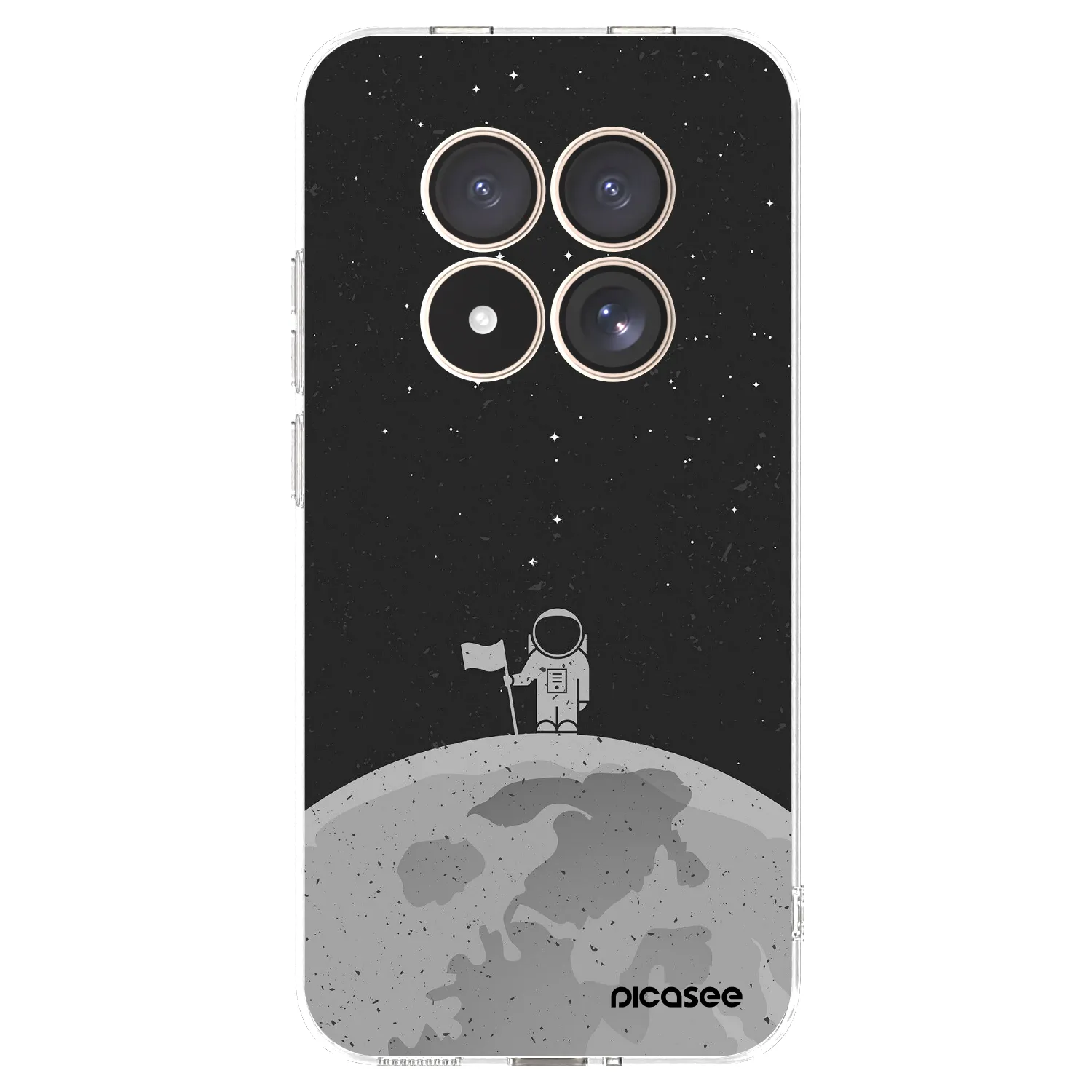 Picasee Xiaomi Redmi Note 15 Pro 4G Hülle - Transparentes Silikon - Astronaut
