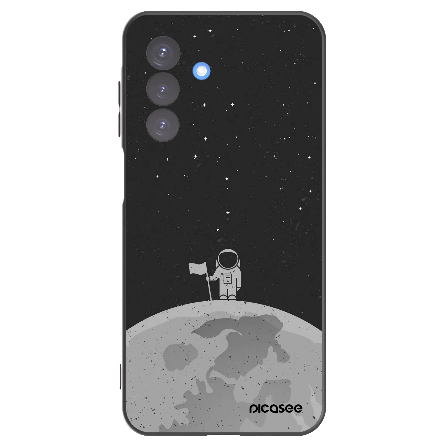 Picasee Samsung Galaxy A17 5G Hülle - Schwarzes Silikon - Astronaut