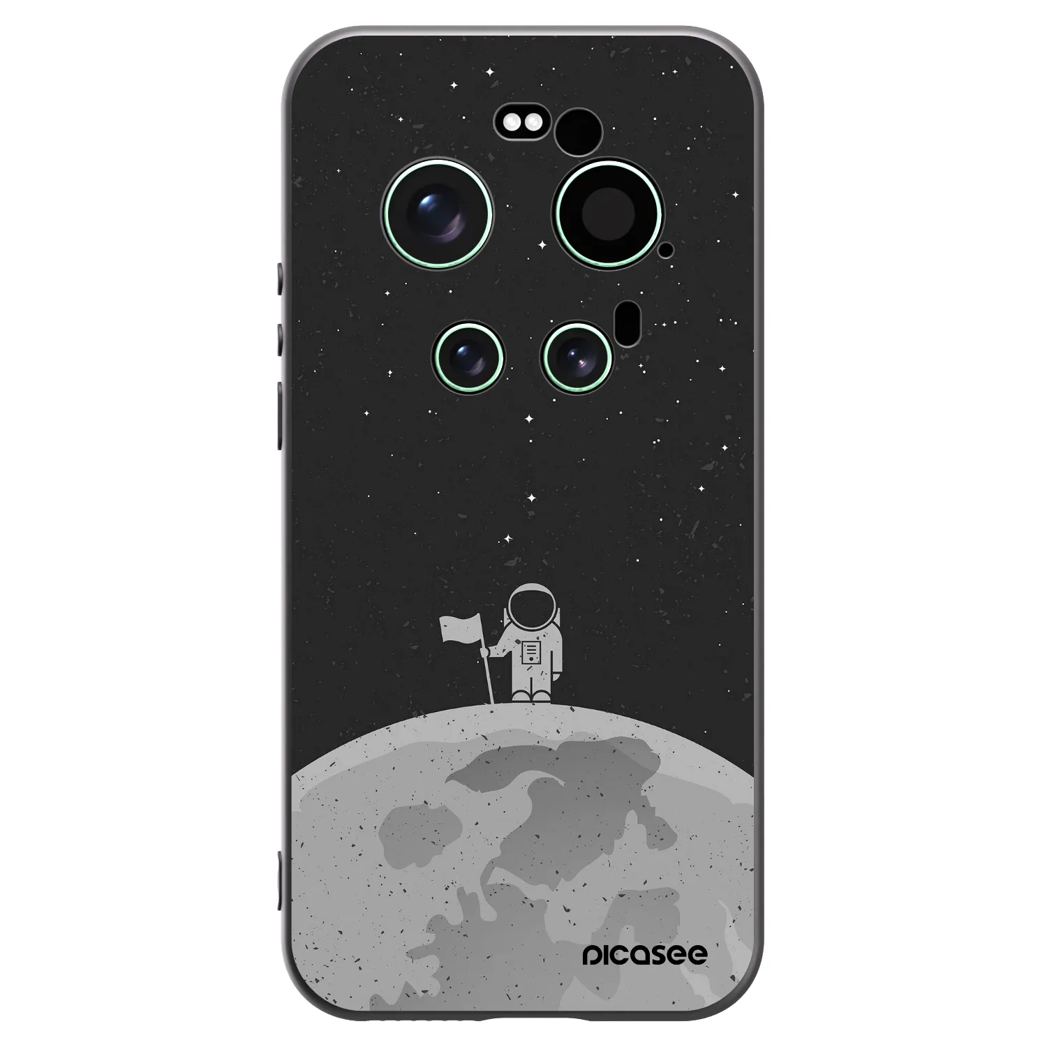 Picasee Xiaomi 17 Ultra Hülle - Schwarzes Silikon - Astronaut