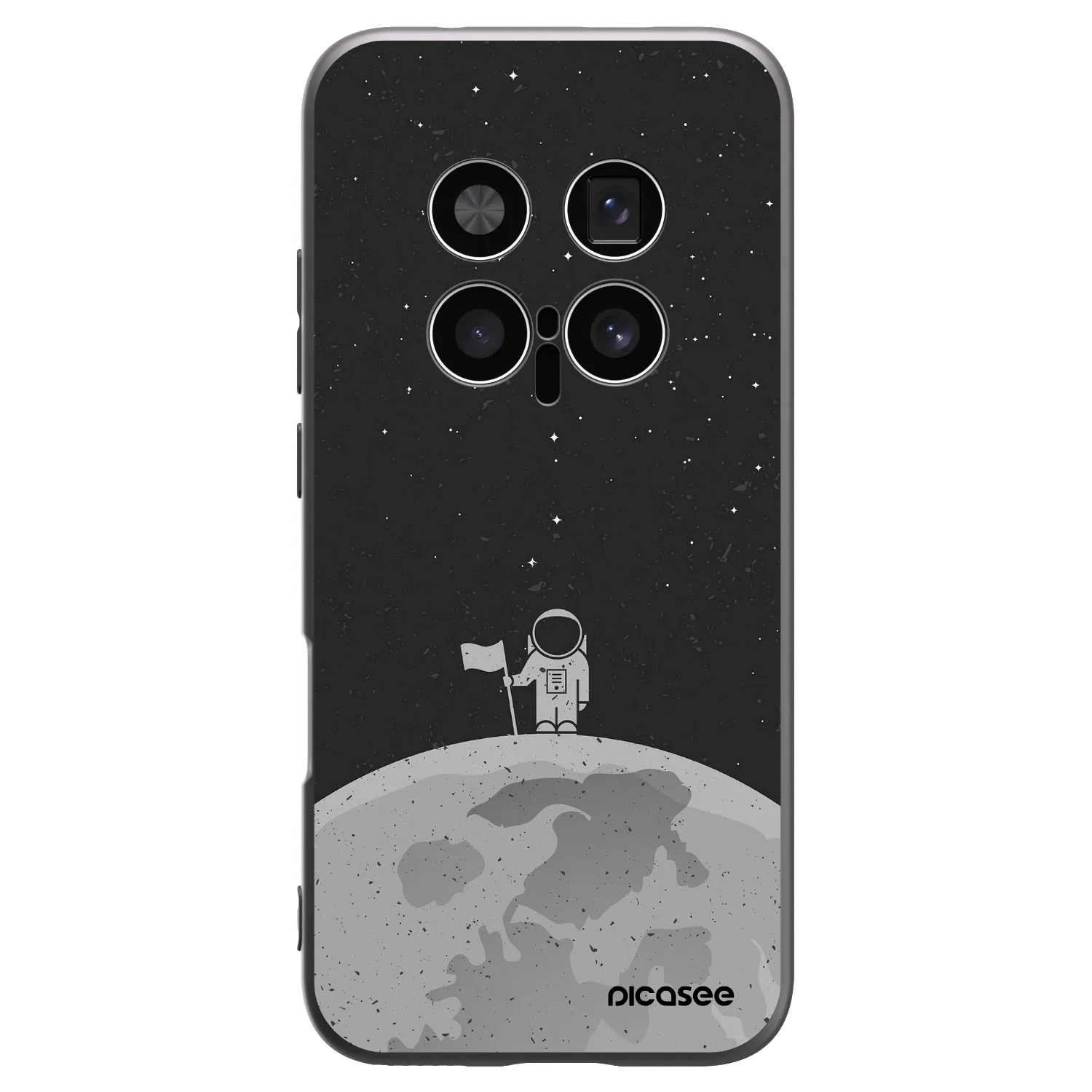 Picasee Honor Magic8 Pro 5G Hülle - Schwarzes Silikon - Astronaut