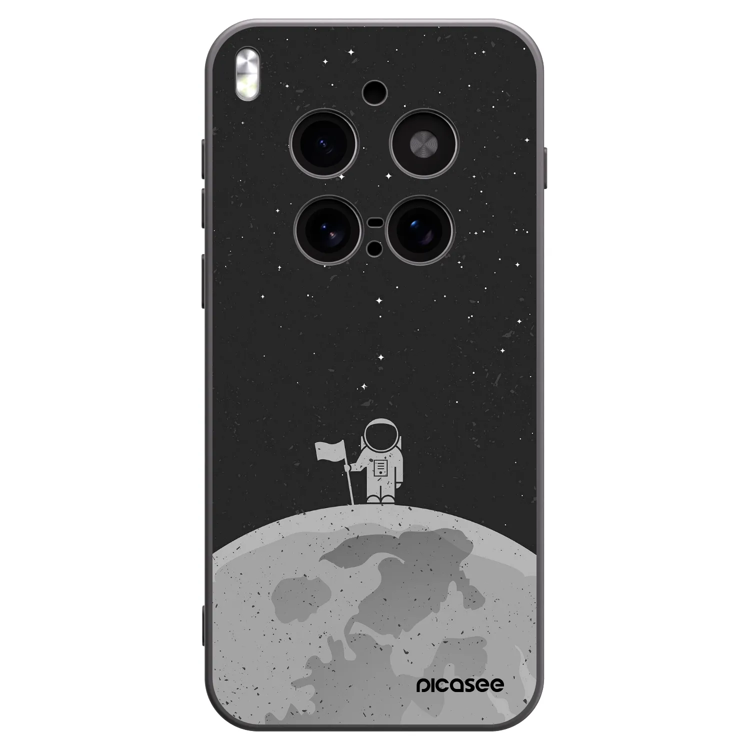 Picasee Vivo X300 Pro Hülle - Schwarzes Silikon - Astronaut