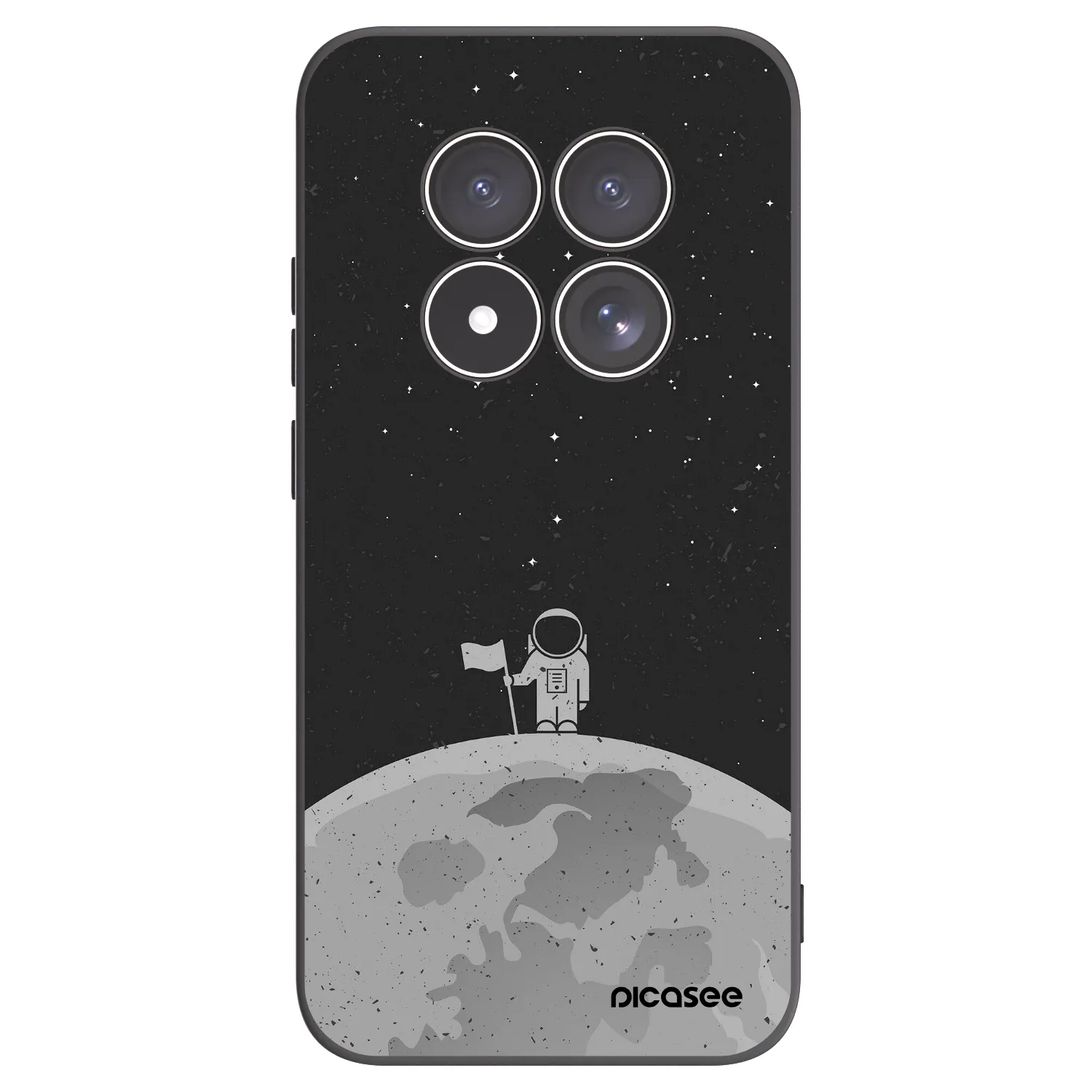 Picasee Xiaomi Redmi Note 15 Pro 5G Hülle - Schwarzes Silikon - Astronaut