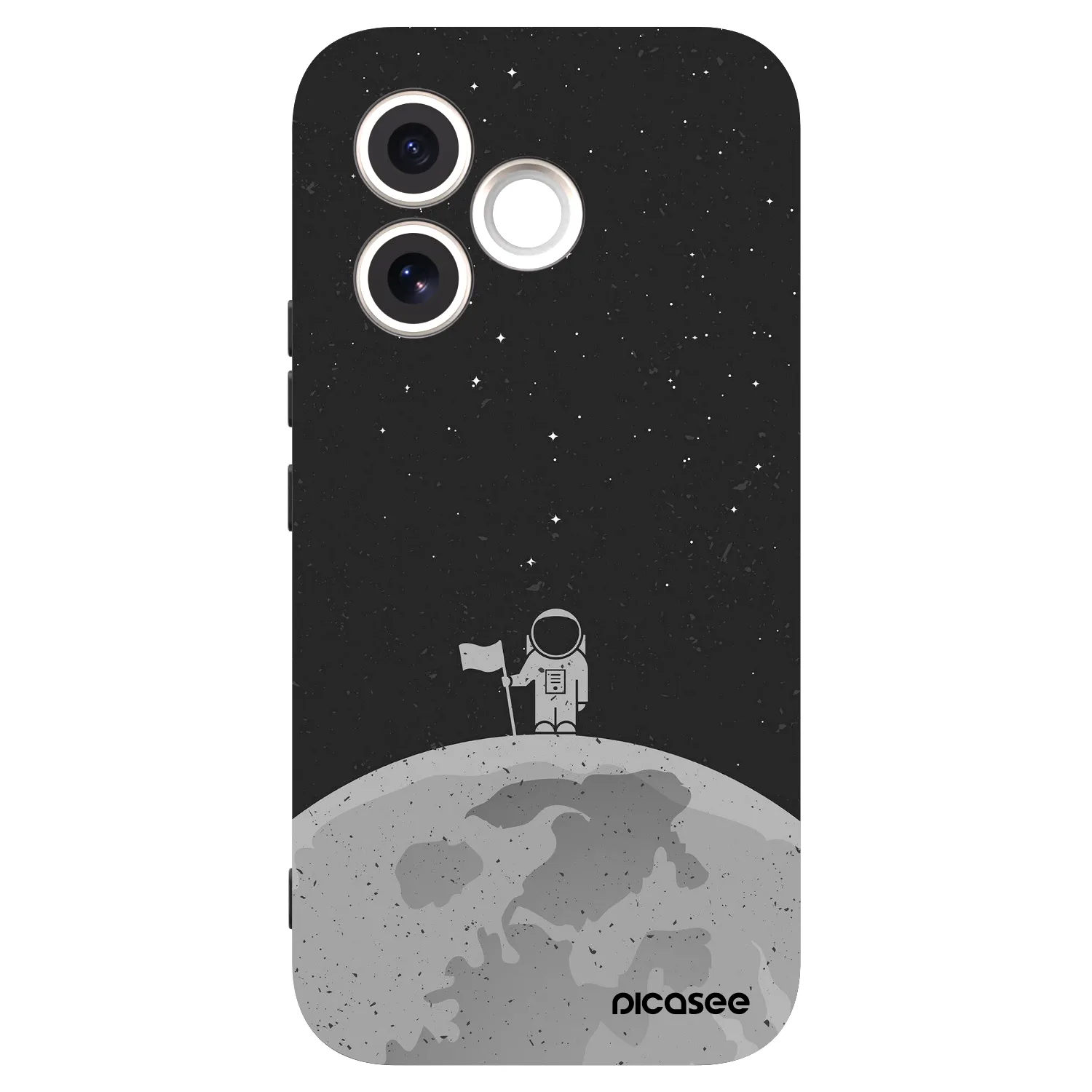 Picasee Honor 600 Lite Hülle - Schwarzes Silikon - Astronaut