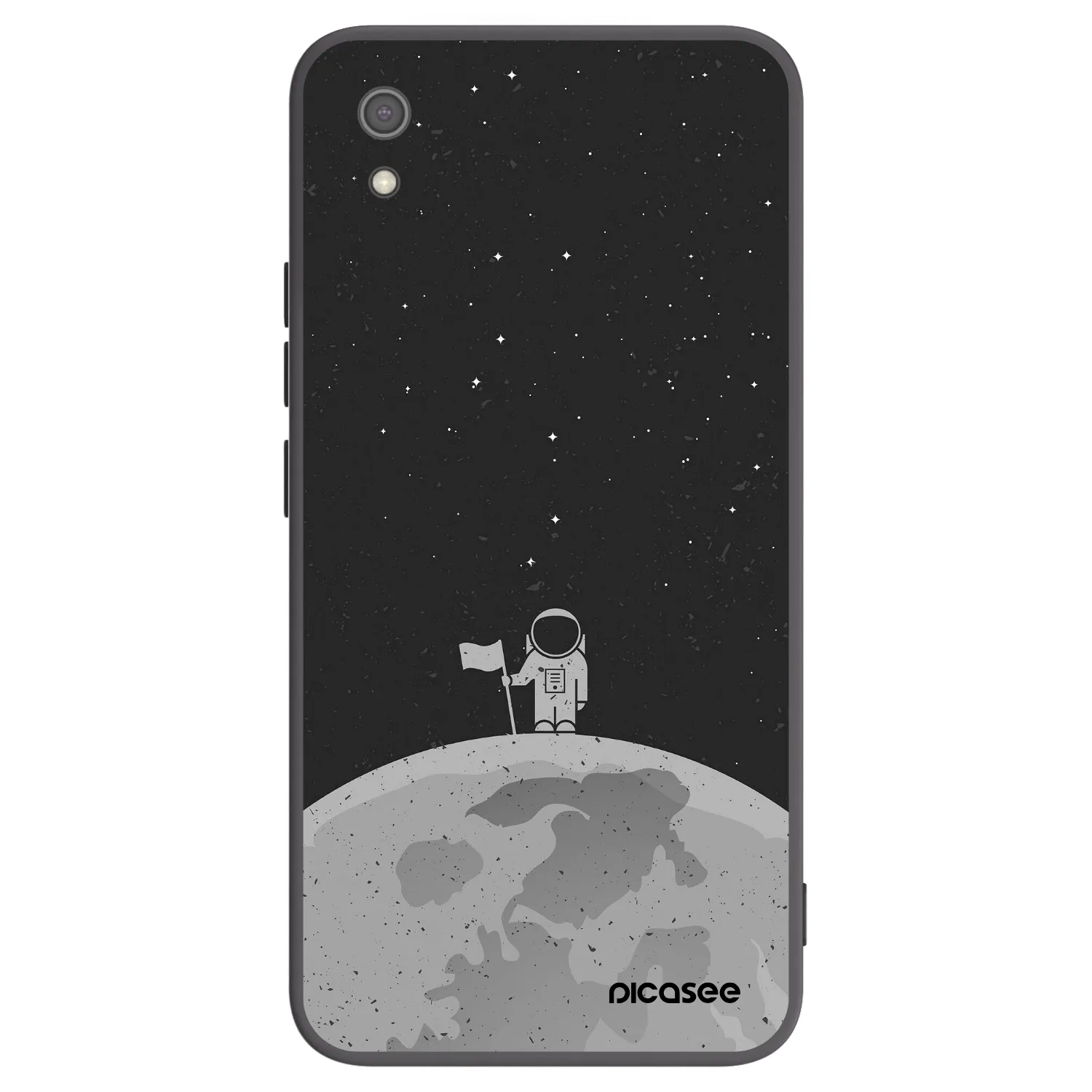 Picasee Xiaomi Redmi 7A Hülle - Schwarzes Silikon - Astronaut