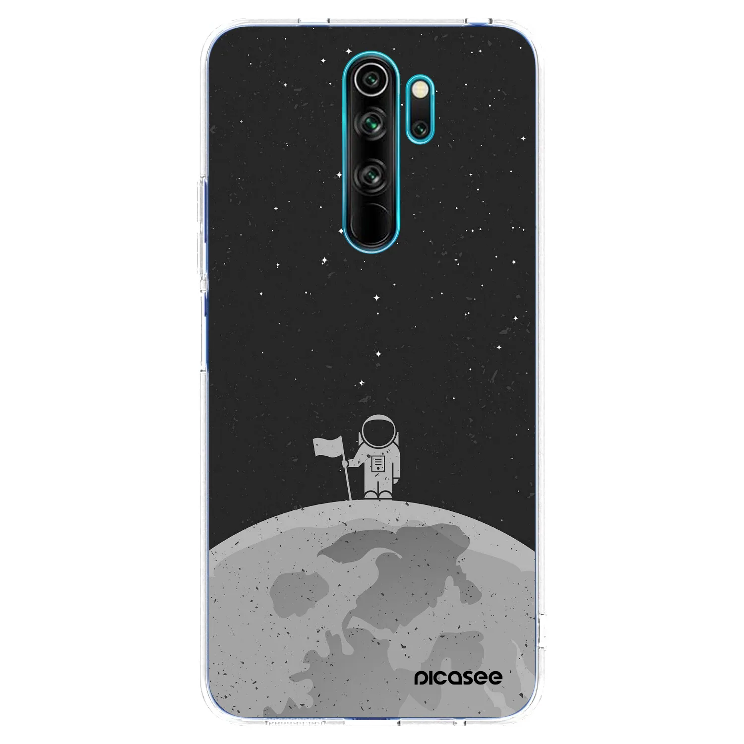 Picasee Xiaomi Redmi Note 8 Pro Hülle - Transparentes Silikon - Astronaut