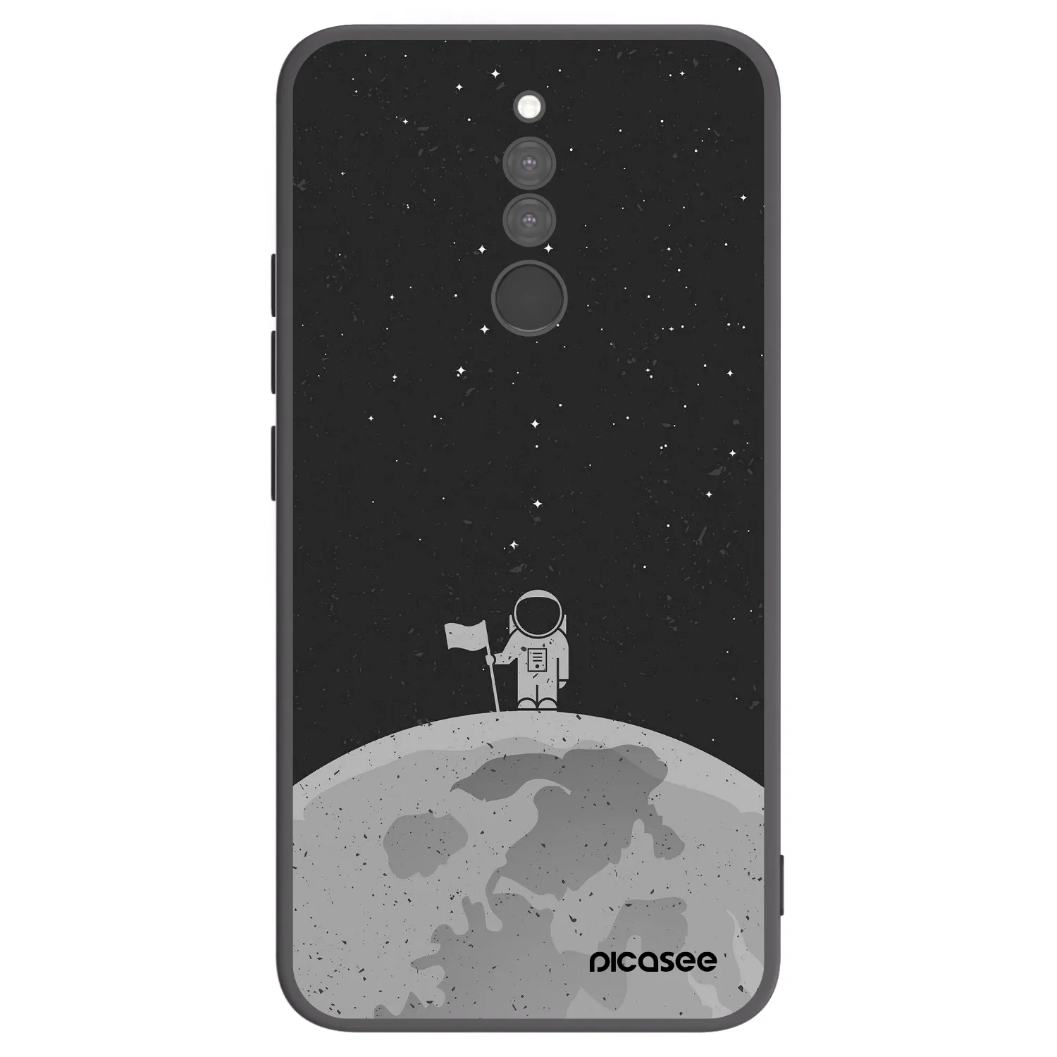 Picasee Xiaomi Redmi 8 Hülle - Schwarzes Silikon - Astronaut