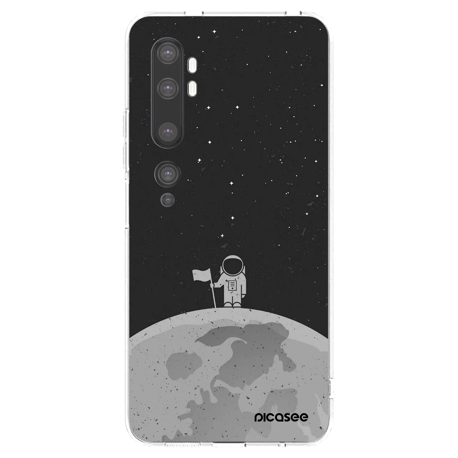 Picasee Xiaomi Mi Note 10 (Pro) Hülle - Transparentes Silikon - Astronaut