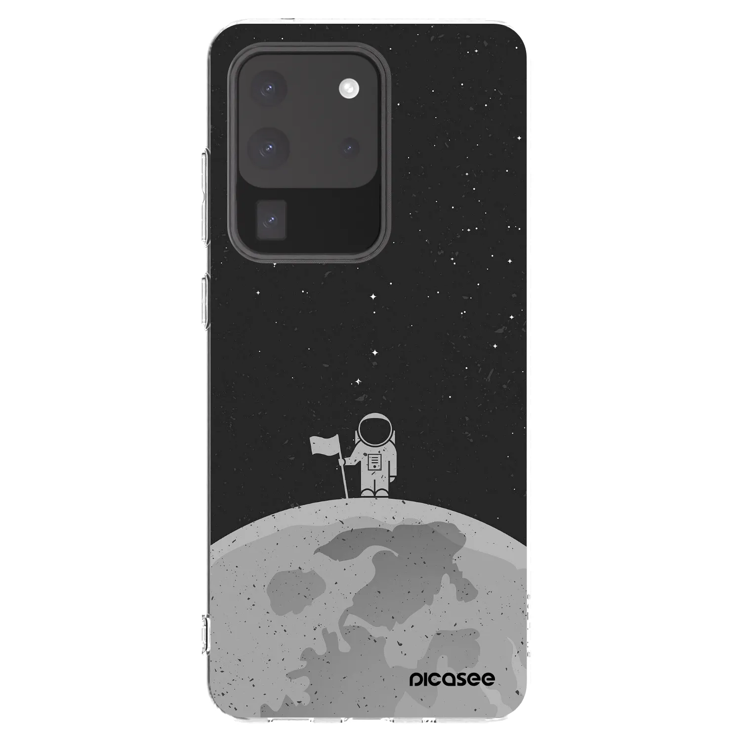 Picasee Samsung Galaxy S20 Ultra 5G G988F Hülle - Transparentes Silikon - Astronaut