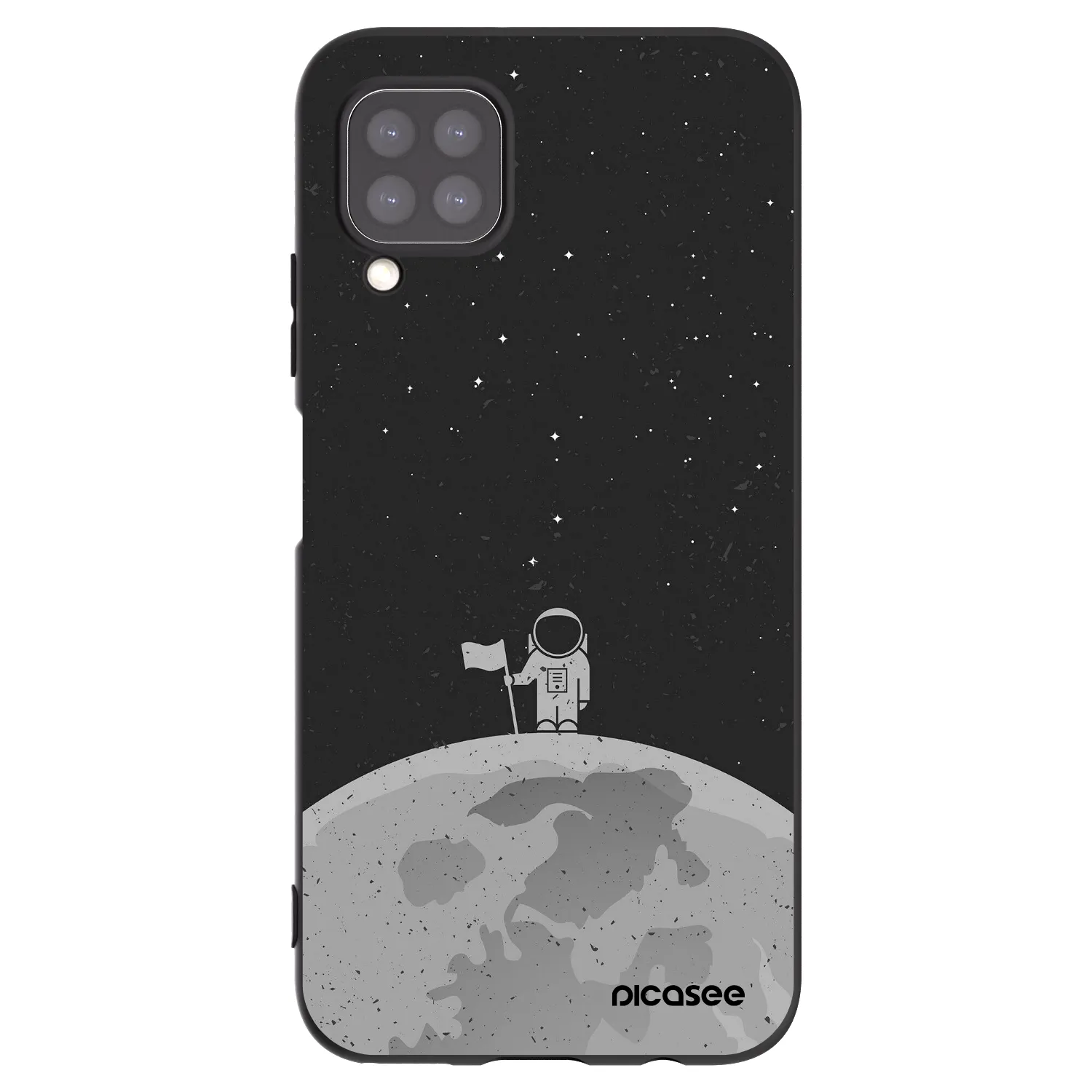Picasee Huawei P40 Lite Hülle - Schwarzes Silikon - Astronaut