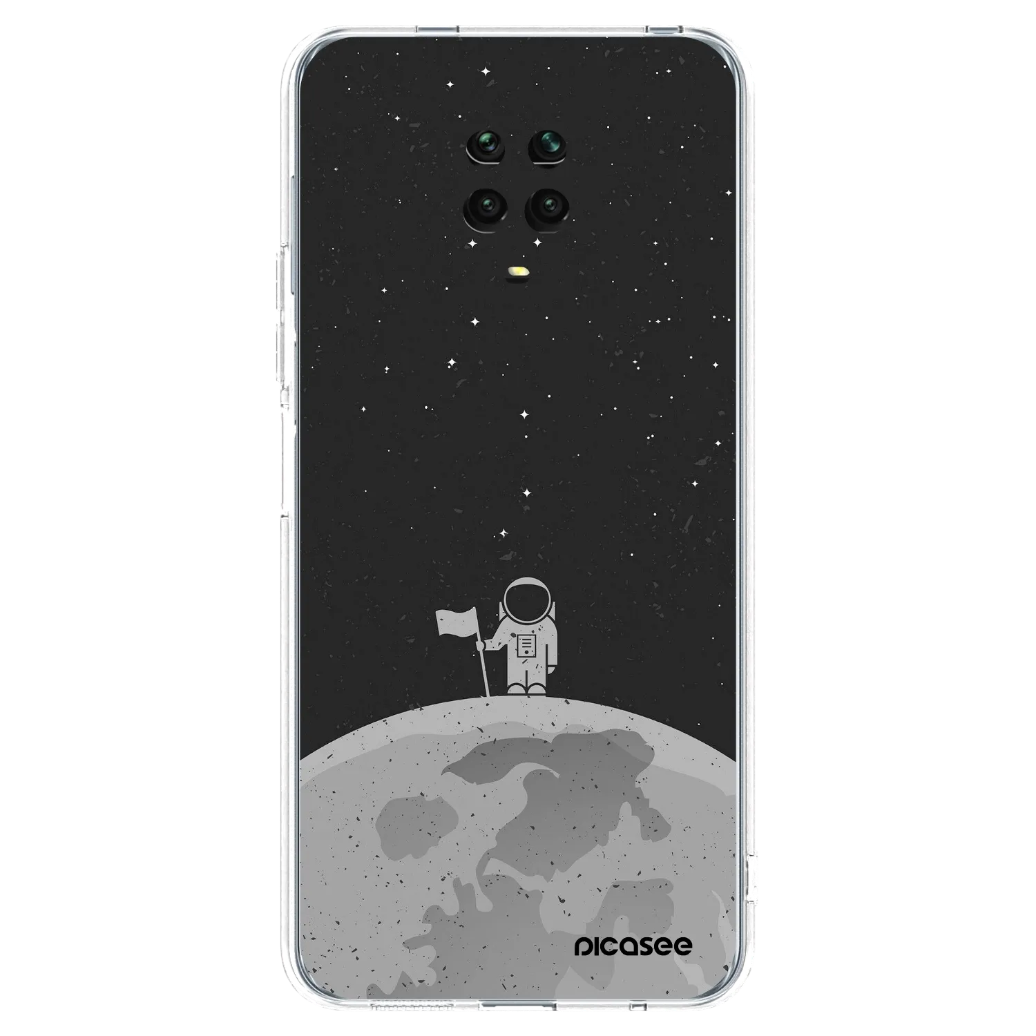 Picasee Xiaomi Redmi Note 9 Pro Hülle - Transparentes Silikon - Astronaut