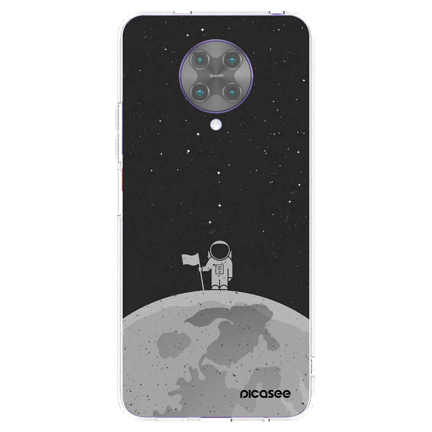 Picasee Xiaomi Poco F2 Pro Hülle - Transparentes Silikon - Astronaut