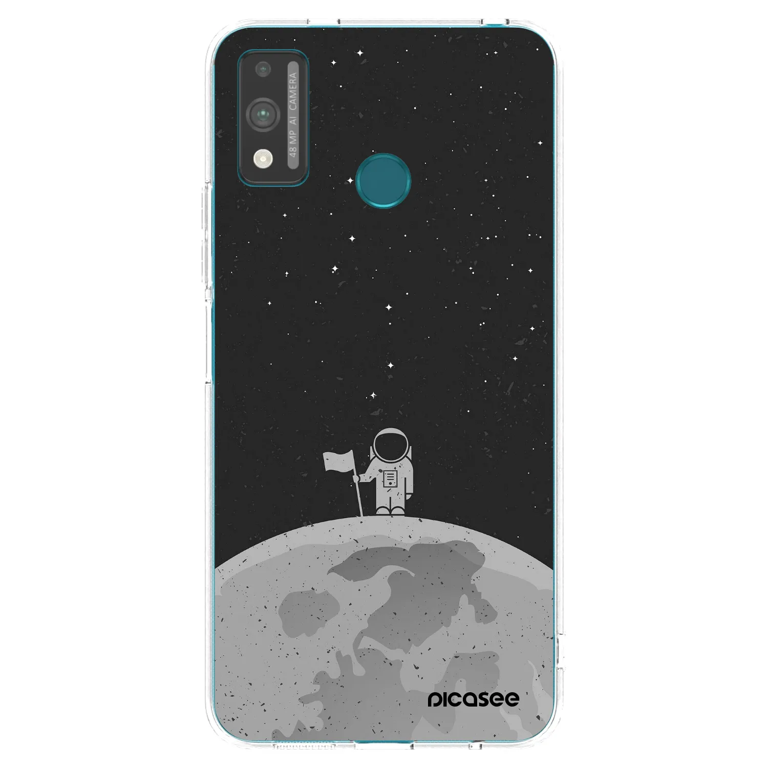 Picasee Honor 9X Lite Hülle - Transparentes Silikon - Astronaut
