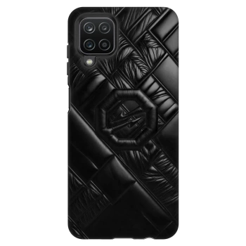 Hülle für Samsung Galaxy A12 A125F - OKTAGON - Puffer Blackout