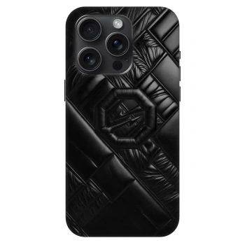 Hülle für Apple iPhone 15 Pro - OKTAGON - Puffer Blackout