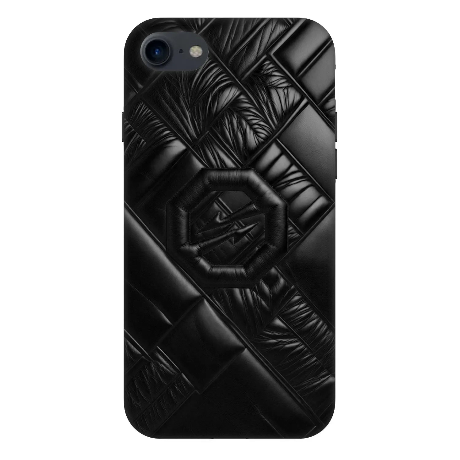 Picasee Fashion Case für Apple iPhone SE 2022 - OKTAGON - Puffer Blackout