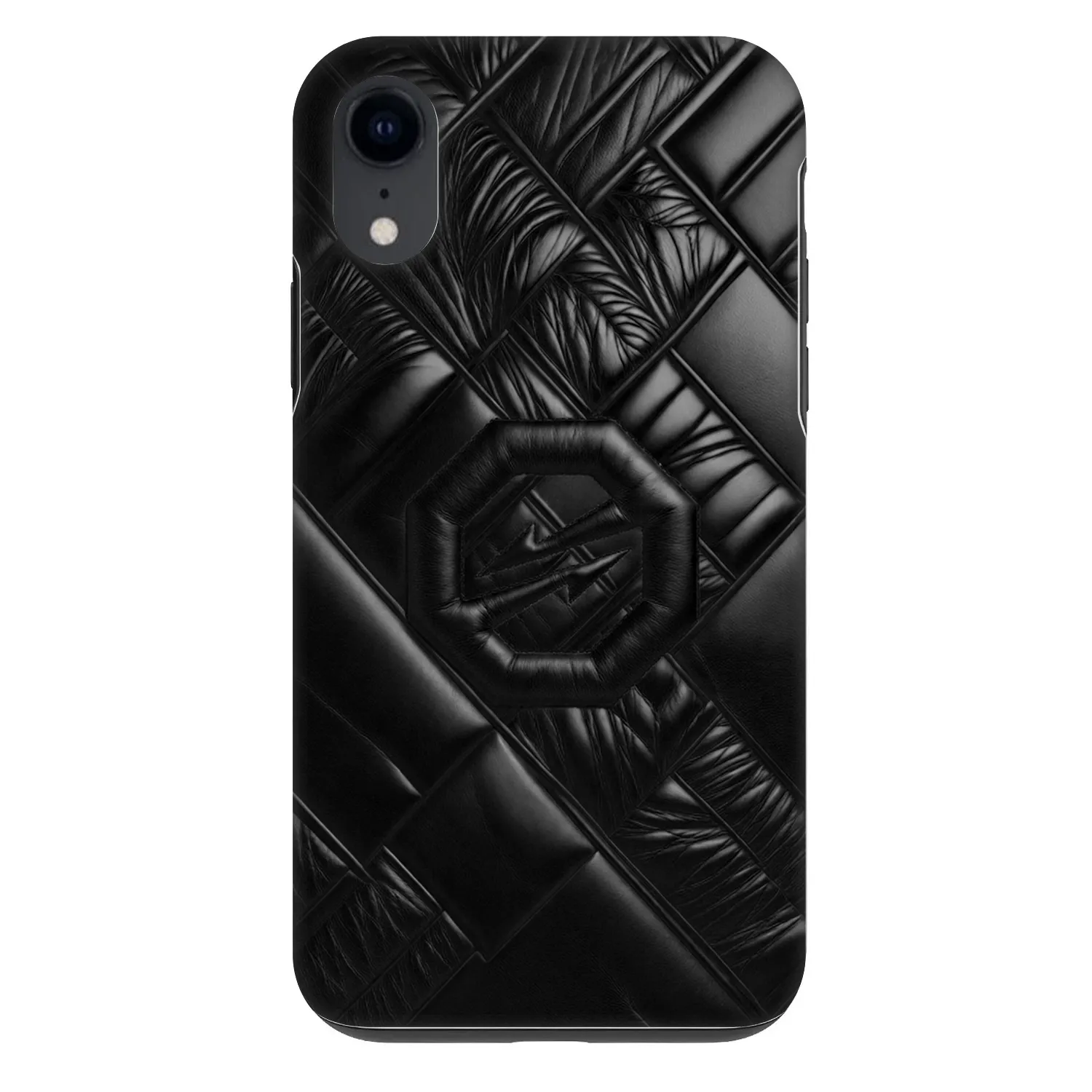 Picasee Fashion Case für Apple iPhone XR - OKTAGON - Puffer Blackout