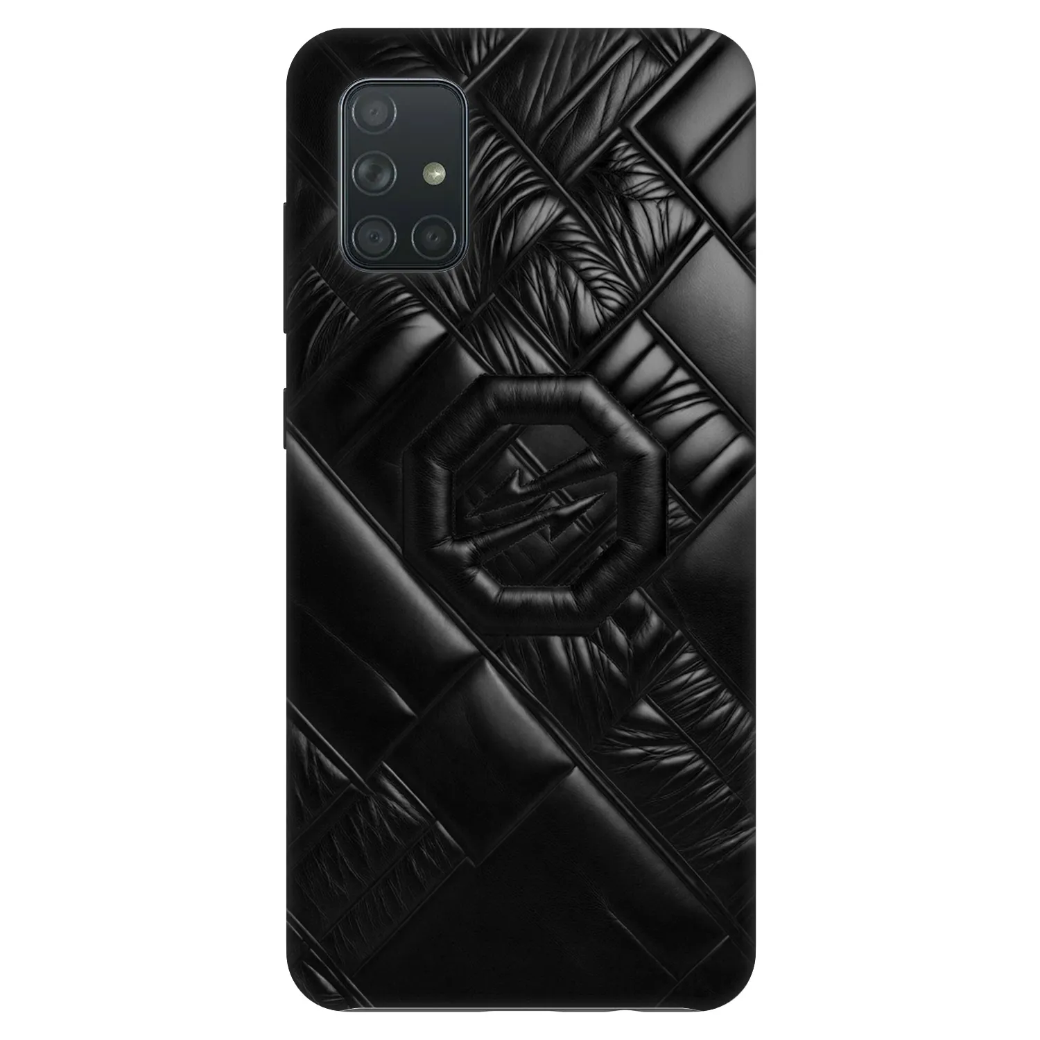 Picasee Fashion Case für Samsung Galaxy A71 A715F - OKTAGON - Puffer Blackout