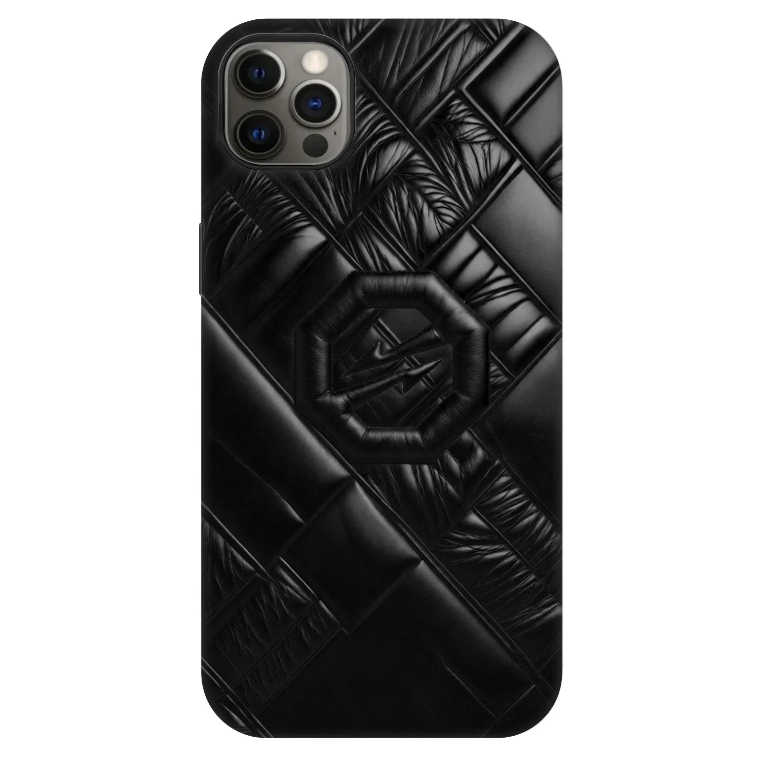 Picasee Fashion Case MagSafe für Apple iPhone 12 Pro Max - OKTAGON - Puffer Blackout