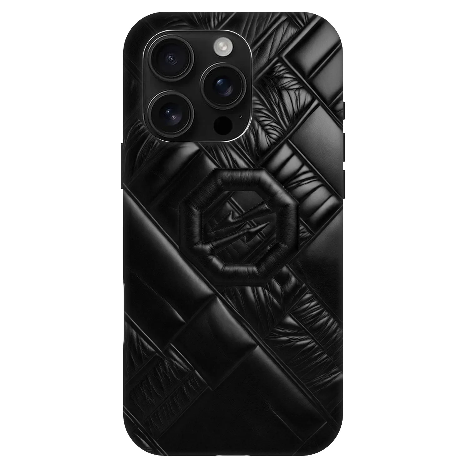 Picasee Fashion Case MagSafe für Apple iPhone 16 Pro - OKTAGON - Puffer Blackout