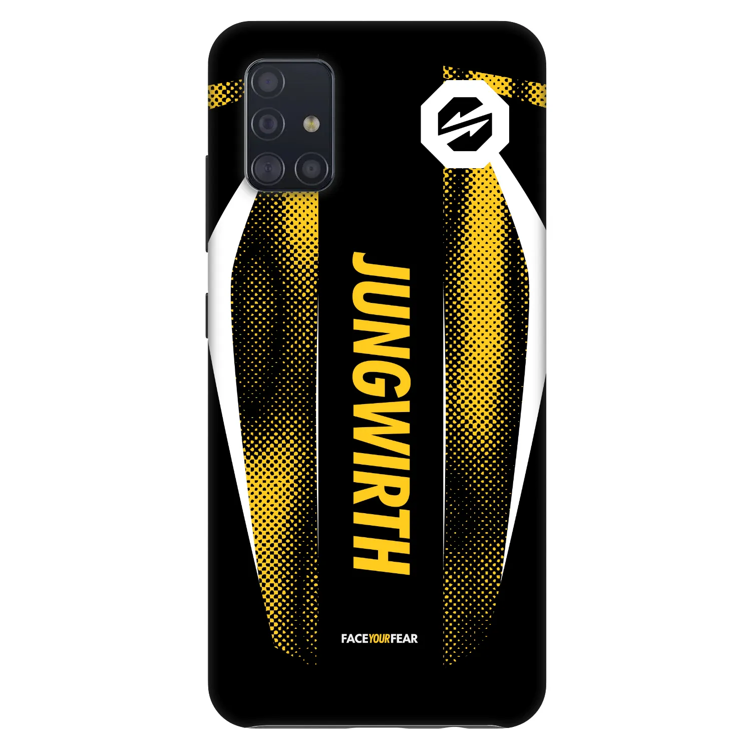 Picasee Fashion Case für Samsung Galaxy A51 A515F - OKTAGON - Jungwirth Fight Jersey