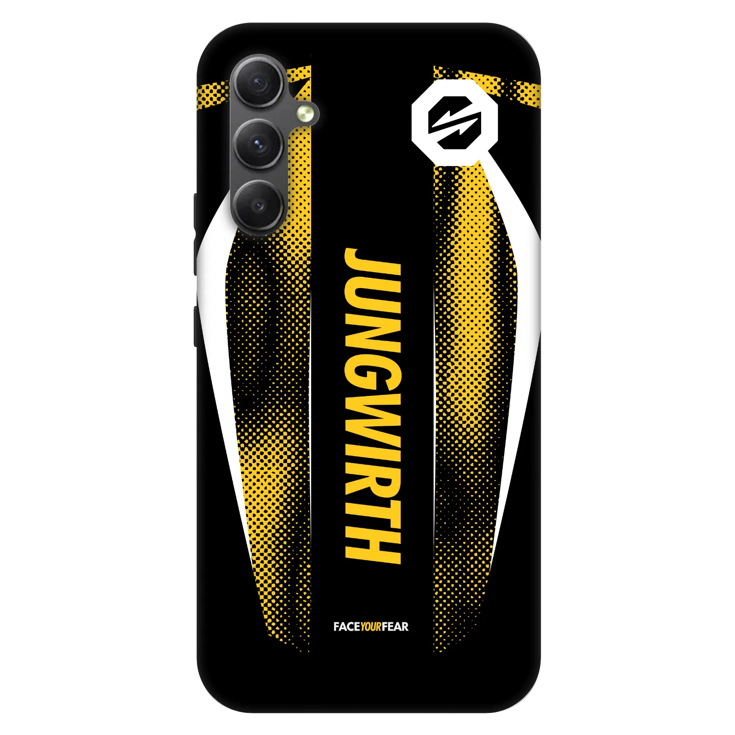 Picasee Fashion Case für Samsung Galaxy A34 5G A346B - OKTAGON - Jungwirth Fight Jersey