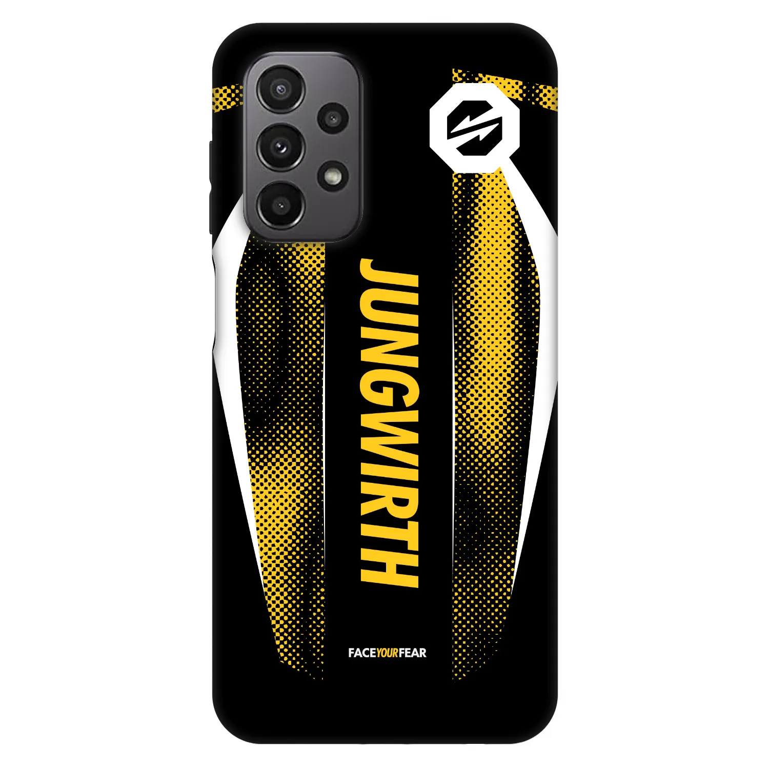 Picasee Fashion Case für Samsung Galaxy A23 A236B 5G - OKTAGON - Jungwirth Fight Jersey