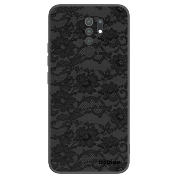 Picasee Xiaomi Redmi 9 Hülle - Schwarzes Silikon - Dark Elegance