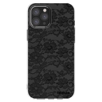 Picasee Apple iPhone 12 Pro Max Hülle - Transparentes Silikon - Dark Elegance