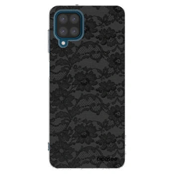 Picasee Samsung Galaxy A12 A125F Hülle - Transparentes Silikon - Dark Elegance