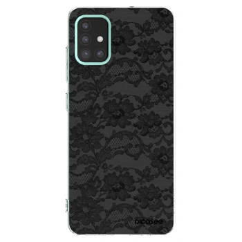 Picasee Samsung Galaxy M31s Hülle - Transparentes Silikon - Dark Elegance