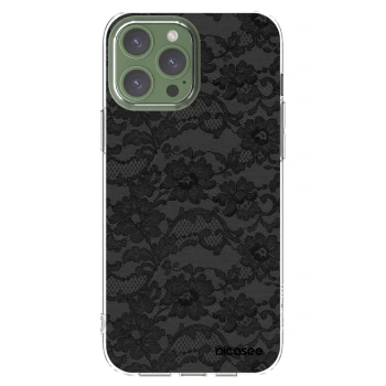 Picasee Apple iPhone 13 Pro Max Hülle - Transparentes Silikon - Dark Elegance