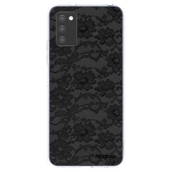 Picasee Samsung Galaxy A02s A025G Hülle - Transparentes Silikon - Dark Elegance