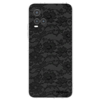 Picasee Vivo Y33s Hülle - Transparentes Silikon - Dark Elegance